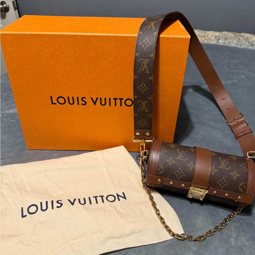 Louis Vuitton Brown Monogram Cylinder Bag